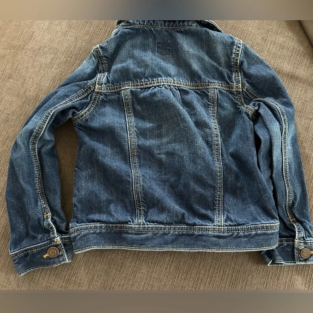 Gap Girls Classic Denim Jean Jacket Dark Wash Size 5